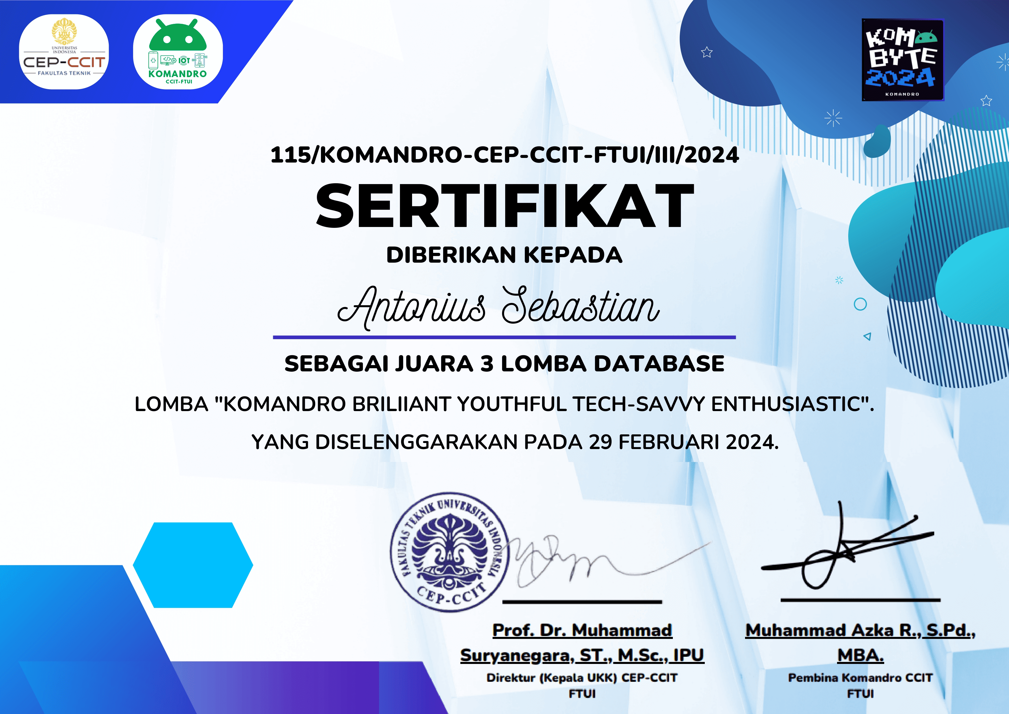 Komandro CCIT FTUI