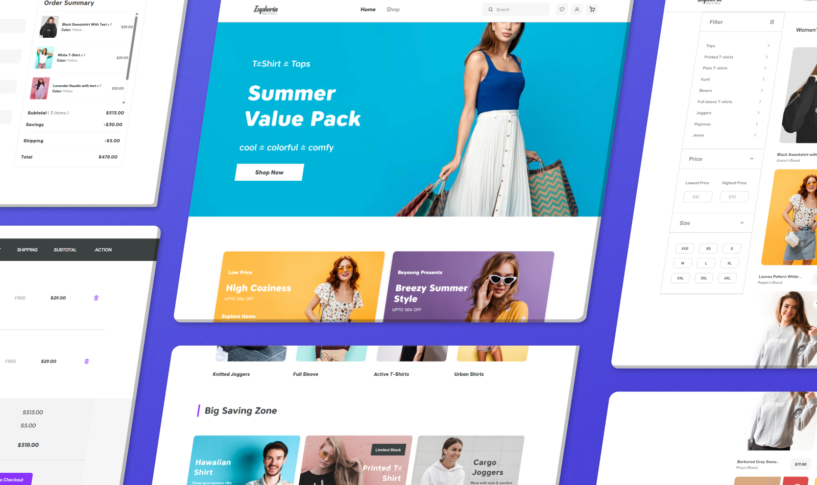 Euphoria - E-commerce UI/UX